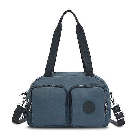 Bolsa De Hombro Kipling Cool Defea Azul Marino Grises | MX 1400WN